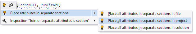 Multiple attributes quick-fix Multiple attributes quick-fix