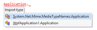 コーディングアシスタンスのインポートネームスペース02 Coding Assistance Importing Namespace 02