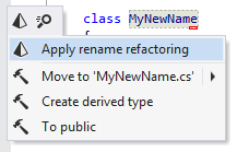 ReSharper: 名前変更リファクタリングをインプレースに適用する ReSharper. Applying Rename refactoring inplace