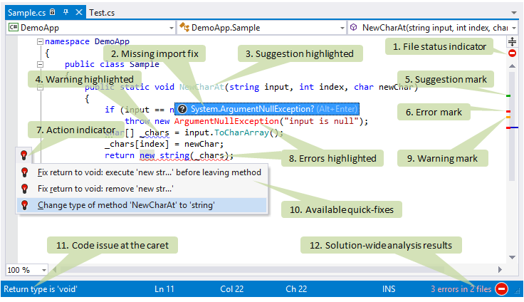 コード分析サンプル code analysis sample