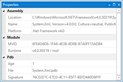 dotPeekのプロパティー dotPeek Properties
