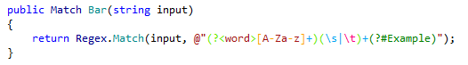 正規表現の強調表示 Highlighting of regular expressions