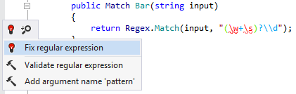 ReSharperでの正規表現エラーの修正 Fixing regex error with ReSharper