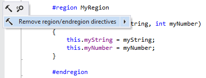 リージョン/エンドリージョンディレクティブの削除 Removing region/endregion directives