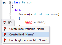 用途からC++項目を生成 Generating C++ field from usage