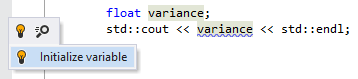 ReSharperはC++の変数を初期化できます ReSharper helps initialize variables in C++