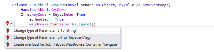 ReSharper:Visual Basicのサポート: タイプのクイックフィックスを変更 ReSharper: Visual Basic support. Change type quick-fix