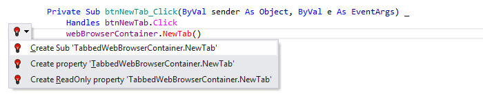 ReSharper:Visual Basicのサポート: 使用箇所からメソッドを作成する ReSharper: Visual Basic support. Create method from usage