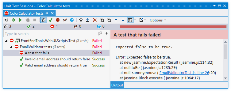 ReSharper: JavaScriptでのユニットテストセッション ReSharper: Unit test sessions in JavaScript