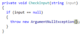 nullチェック用の後置テンプレートの適用 Applying postfix template for null-check