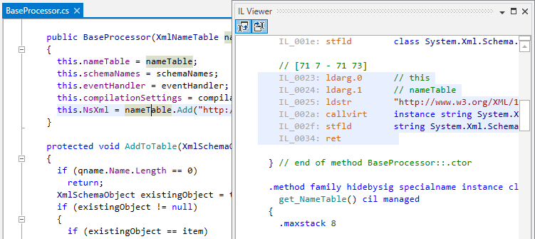 dotPeek: IL Viewerの使用 dotPeek: Using IL Viewer