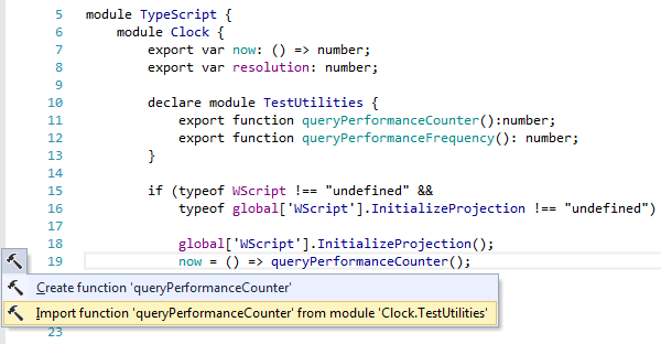 ReSharper:TypeScriptコンテキストアクション: インポートタイプ ReSharper: TypeScript context actions. Import type