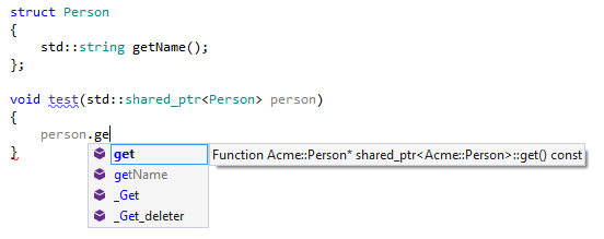 完了時にドットを矢印に置き換える Replacing dot with arrow in completion