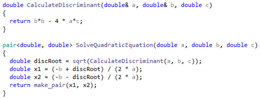 C++での抽出方法: 抽出されたメソッド Extract method in C++: Extracted method