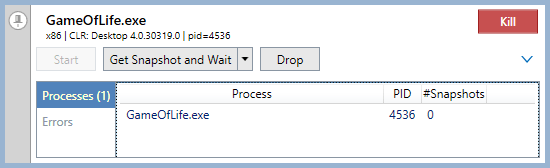 dotCoverコントローラーダイアログ dotCover controller dialog