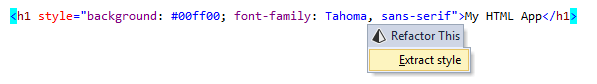 HTMLでスタイルをリファクタリングする Extract Style refactoring in HTML