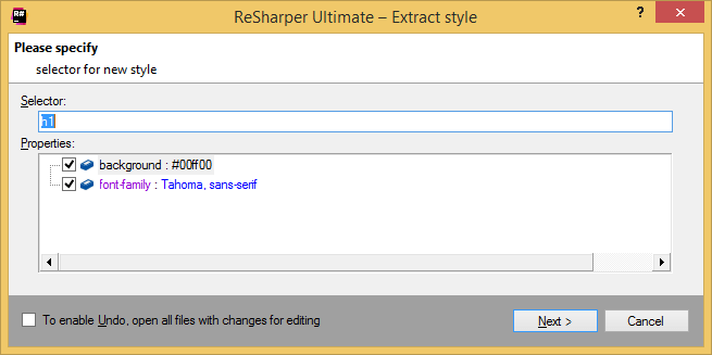 HTMLでスタイルをリファクタリングする Extract Style refactoring in HTML
