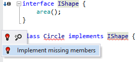 ReSharper: TypeScriptにインターフェースメンバーを実装する ReSharper: Implementing interface members in TypeScript