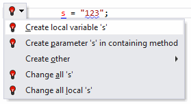 ReSharper: 未定義の変数のクイックフィックス ReSharper: Undefined variable quick-fix