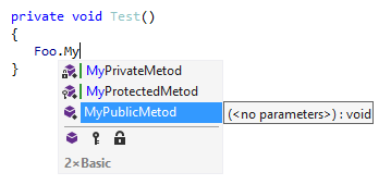 ダブル基本完成非公開メンバーの使用 Double basic completion. Using non-public members