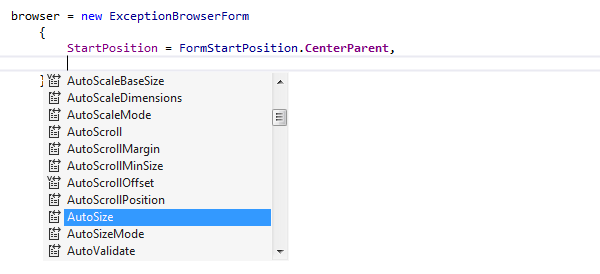ReSharper: オブジェクト初期化子のスマート補完 ReSharper: Smart completion in object initializers