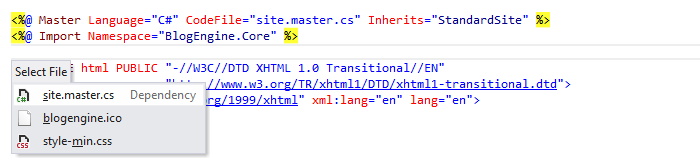 ReSharper:ASP.NETの「関連ファイルに移動」 ReSharper: 'Go to Related Files' in ASP.NET