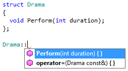 C++ の生成完了 Generative completion in C++