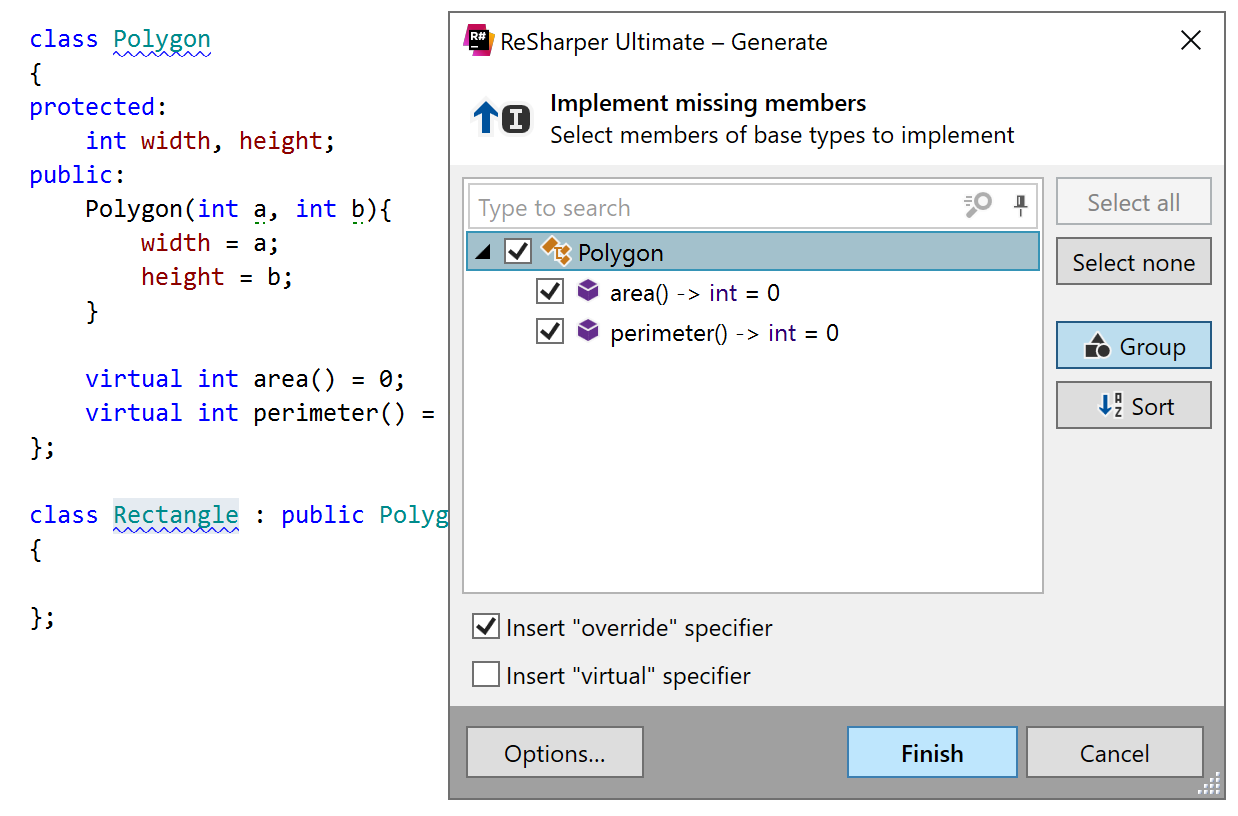 C++ クラスの不足メンバーの生成 Generating missing members for a C++ class