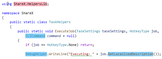 JetBrains Rider: インポートされた名前空間からの型の使用箇所のハイライト JetBrains Rider: Highlighting usages of types form imported namespace