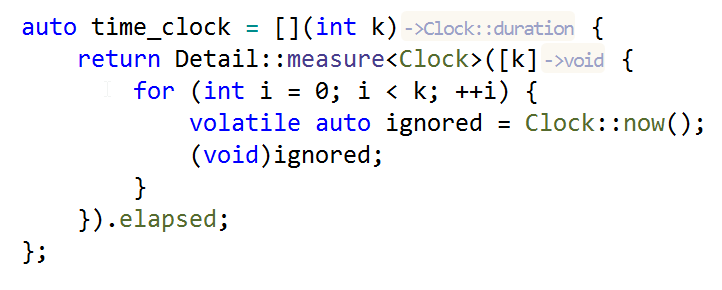 ReSharper C++: 関数およびラムダの戻り値型の型名のヒント ReSharper C++: type name hints for function and lambda return types