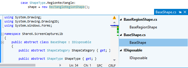 ReSharper。ピーク定義ビューでのベースシンボルの調査 ReSharper. Studying base symbols in the Peek Definition view