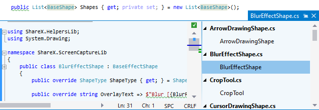 ReSharper。ピーク定義ビューでのシンボルの実装の調査 ReSharper. Studying implementations of the symbol in the Peek Definition view
