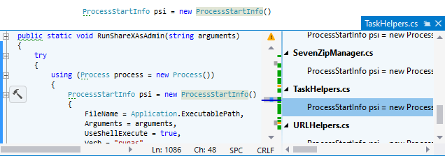 ReSharper。ピーク定義ビューでのシンボルの使用箇所の調査 ReSharper. Studying symbol usages in the Peek Definition view