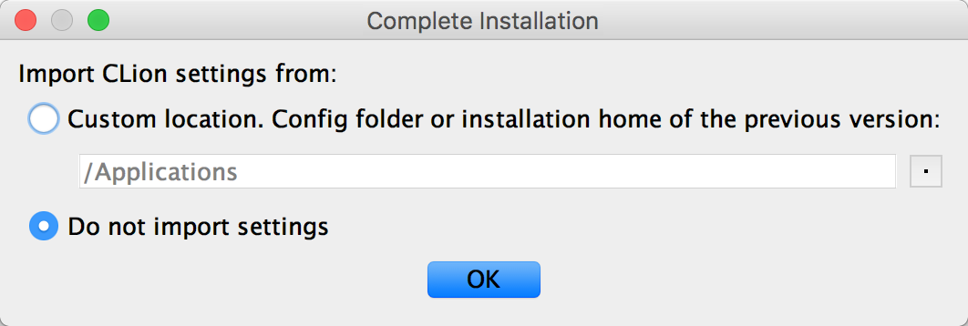 cl complete installation dialog cl complete installation dialog
