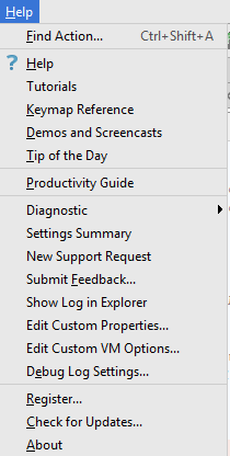 ps help menu ps help menu