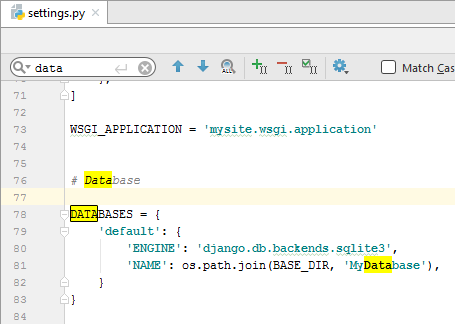 py db config py db config