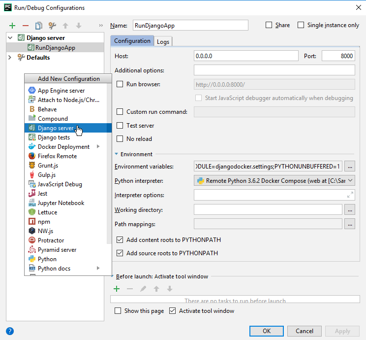 py docker run django server py docker run django server