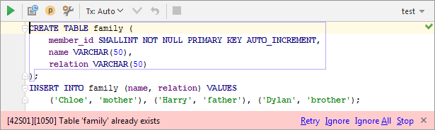 DBConsoleErrorNotificationBar DBConsoleErrorNotificationBar