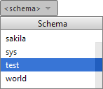 DBConsoleSchemaSelector DBConsoleSchemaSelector