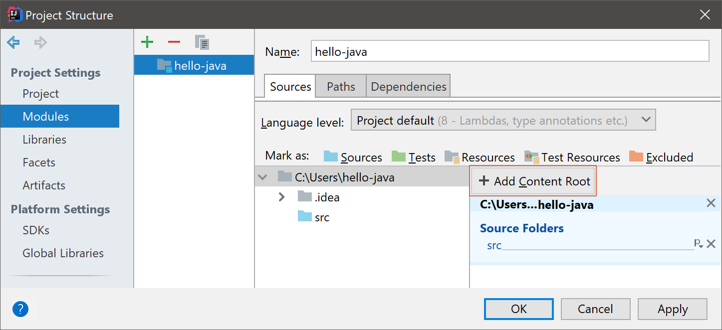 add new content root add new content root