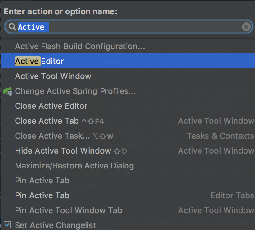 ac activeEditorFind ac activeEditorFind