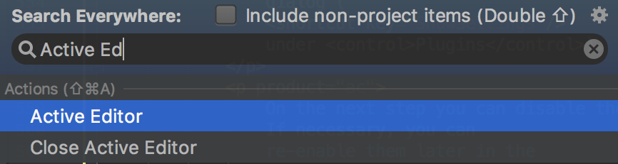 ac activeEditorSearch ac activeEditorSearch