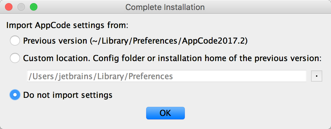 AC完全インストールダイアログ ac complete installation dialog