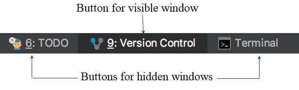ACツールウィンドウのボタン ac tool window buttons