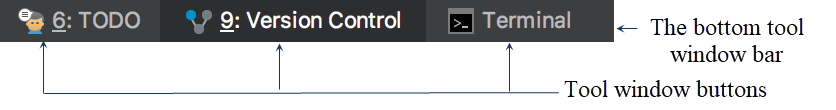 acツールウィンドウバーとボタン ac toolwindowsbars and buttons