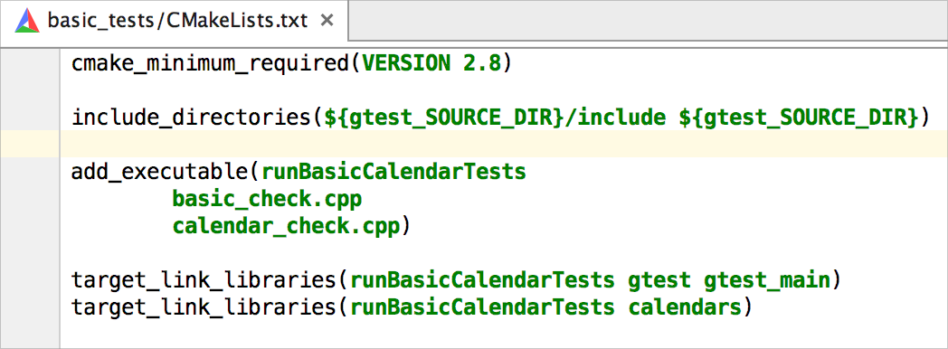 googleテスト 公式ヘルプ clion