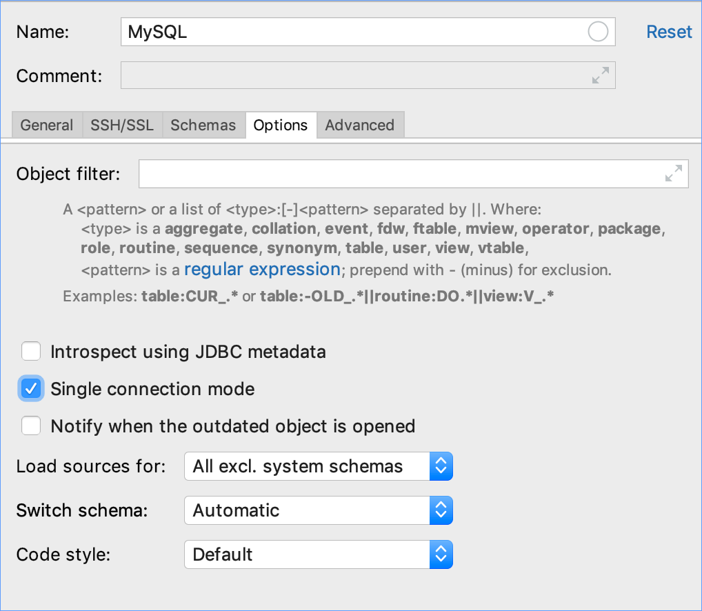 単一接続モードを有効にする Enable the single connection mode