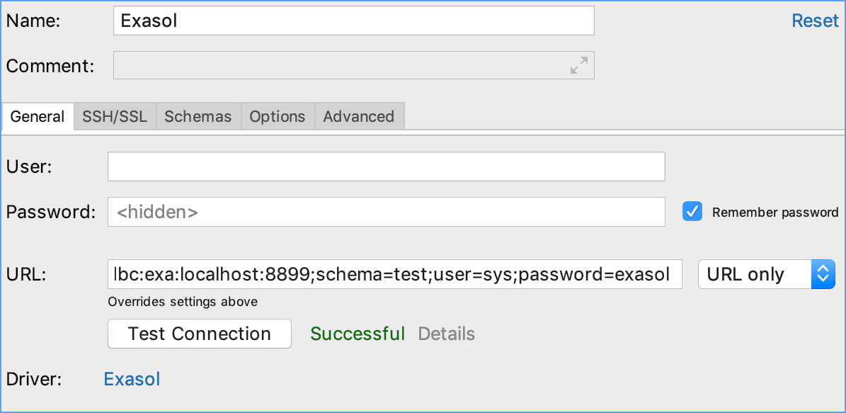 Exasolとの統合 Integration with Exasol