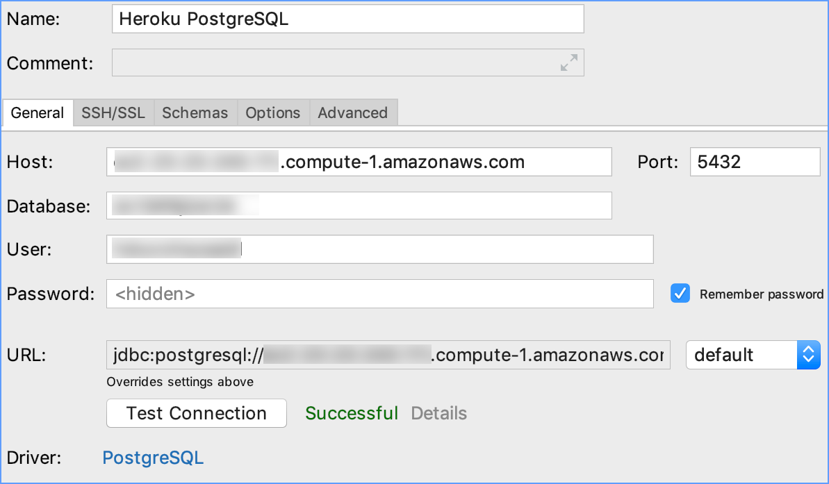Heroku Postgresとの統合 Integration with Heroku Postgres