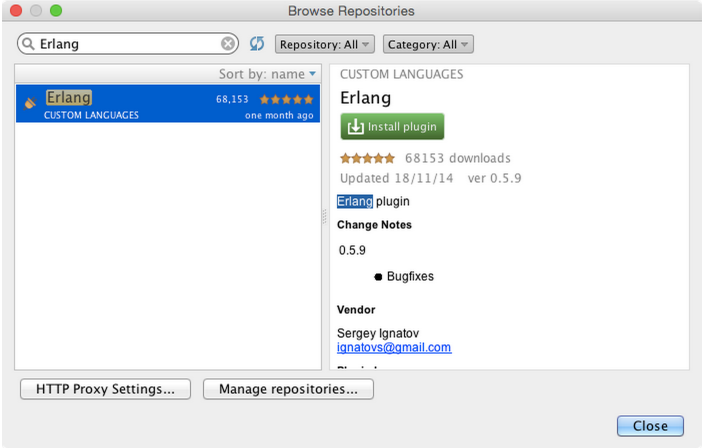 エルランプラグイン erlang plugin